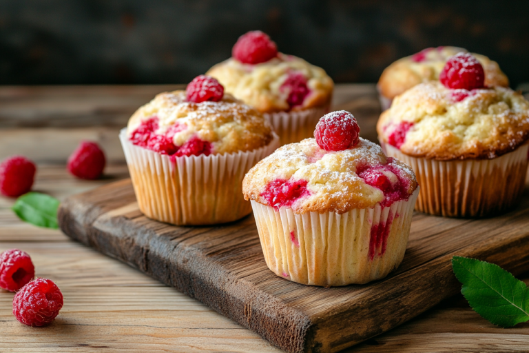 Apple Raspberry Muffins