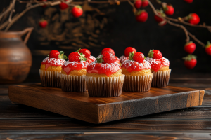Bakery-Style Strawberry Muffins Recipe