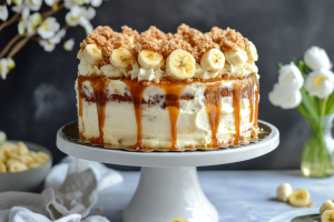 Bananas Foster Poke Cake