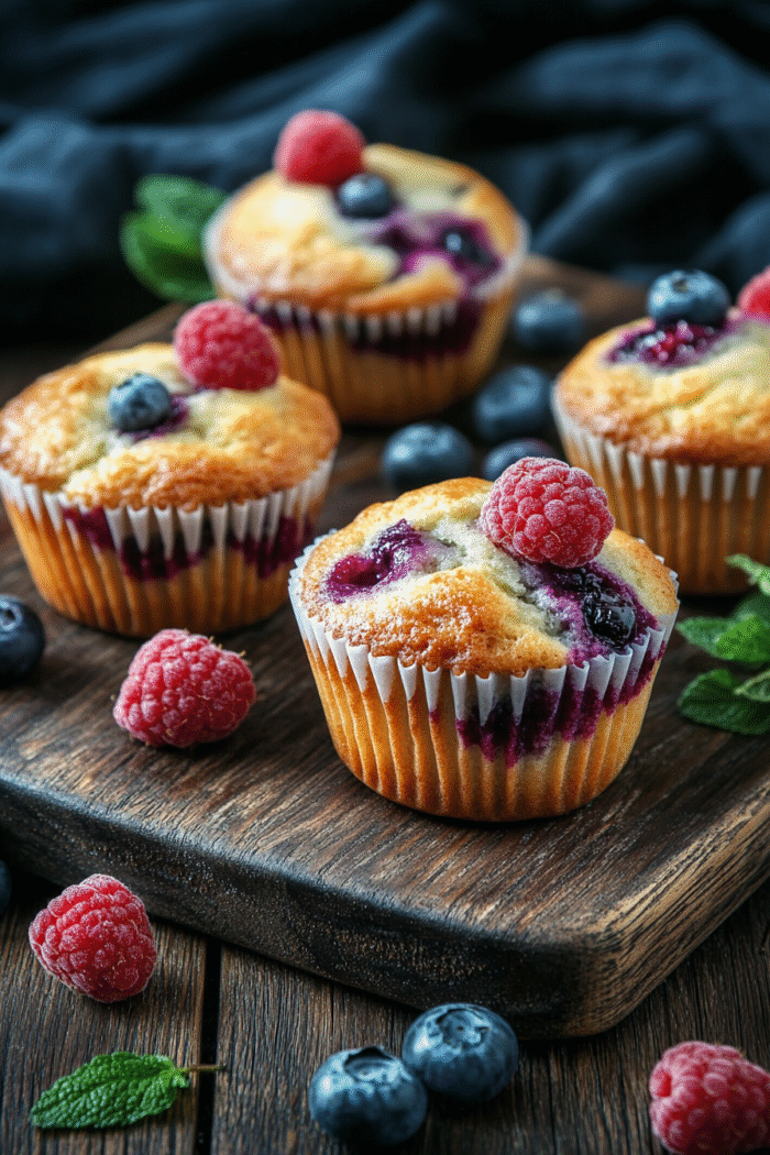 The Best Blueberry Raspberry Muffins Recipe | Cakes Fiesta