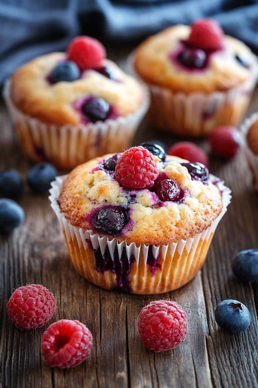The Best Blueberry Raspberry Muffins Recipe | Cakes Fiesta