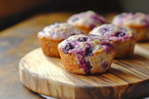 Greek Yogurt Blueberry Muffins
