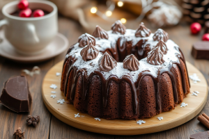 Hot Chocolate Poke Cake
