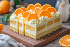 Orange Creamsicle Poke Cake