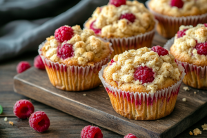 Raspberry Crumb Muffins