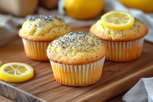 Vegan Meyer Lemon Poppy Seed Muffins