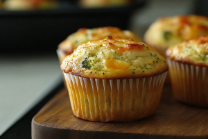Broccoli and Cheese Breakfast Muffins