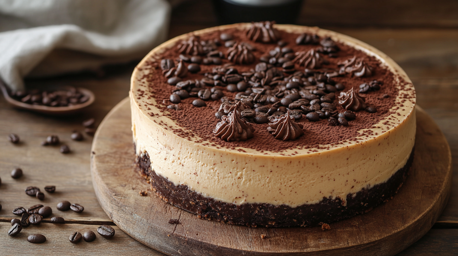 Cappuccino Fudge Cheesecake