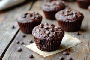 Gluten-Free Flourless Black Bean Brownie Muffins