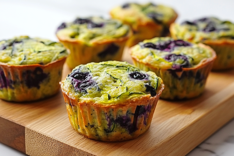 Healthy Blueberry Zucchini Muffins