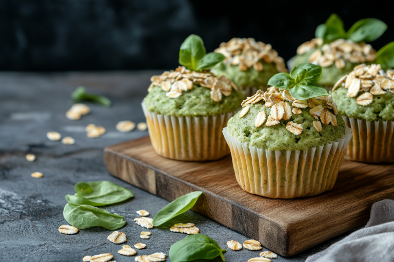 Oatmeal Green Smoothie Muffins