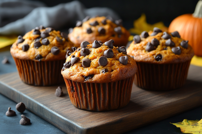Pumpkin Chocolate Chip Muffins