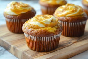Pumpkin Cream Cheese Swirl Muffins