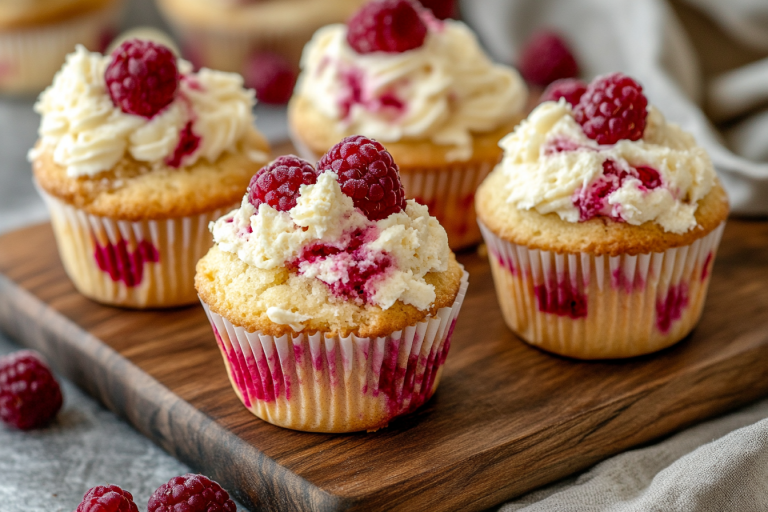 Raspberry Lemon Cream Cheese Muffins