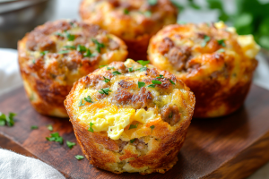 Sausage, Egg, and Cheese Muffins