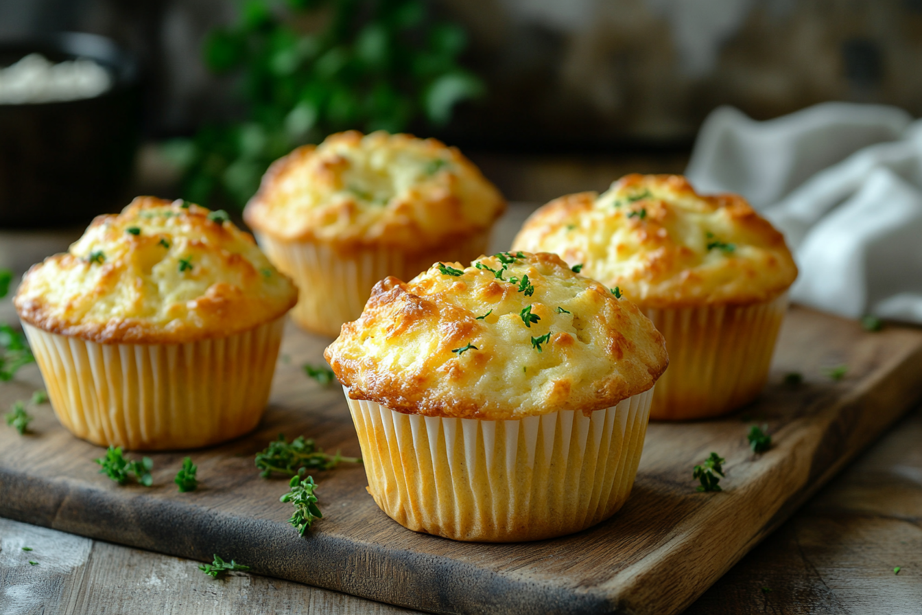 Savory Cottage Cheese Muffins