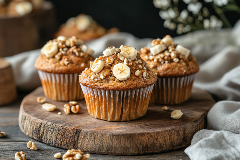 Vegan Banana Nut Muffins