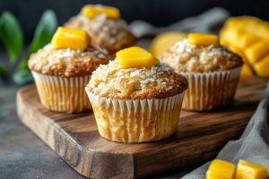 Vegan Mango Coconut Muffins