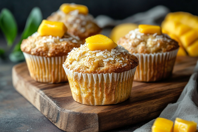 Vegan Mango Coconut Muffins