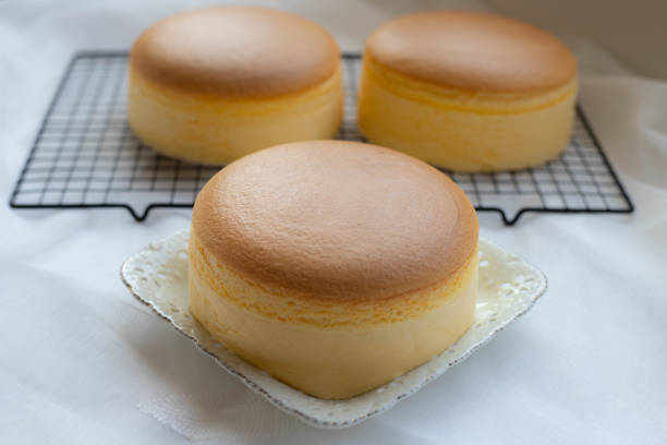 Japanese Cheese Cake .Egg cake with Japan, cotton cake.