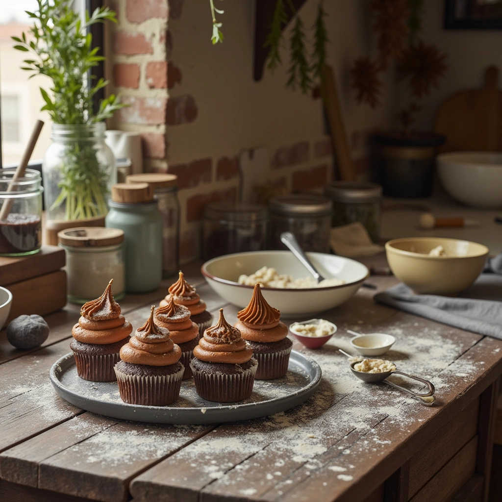 What Are Chocolate Pumpkin Cream Filled Cupcakes?