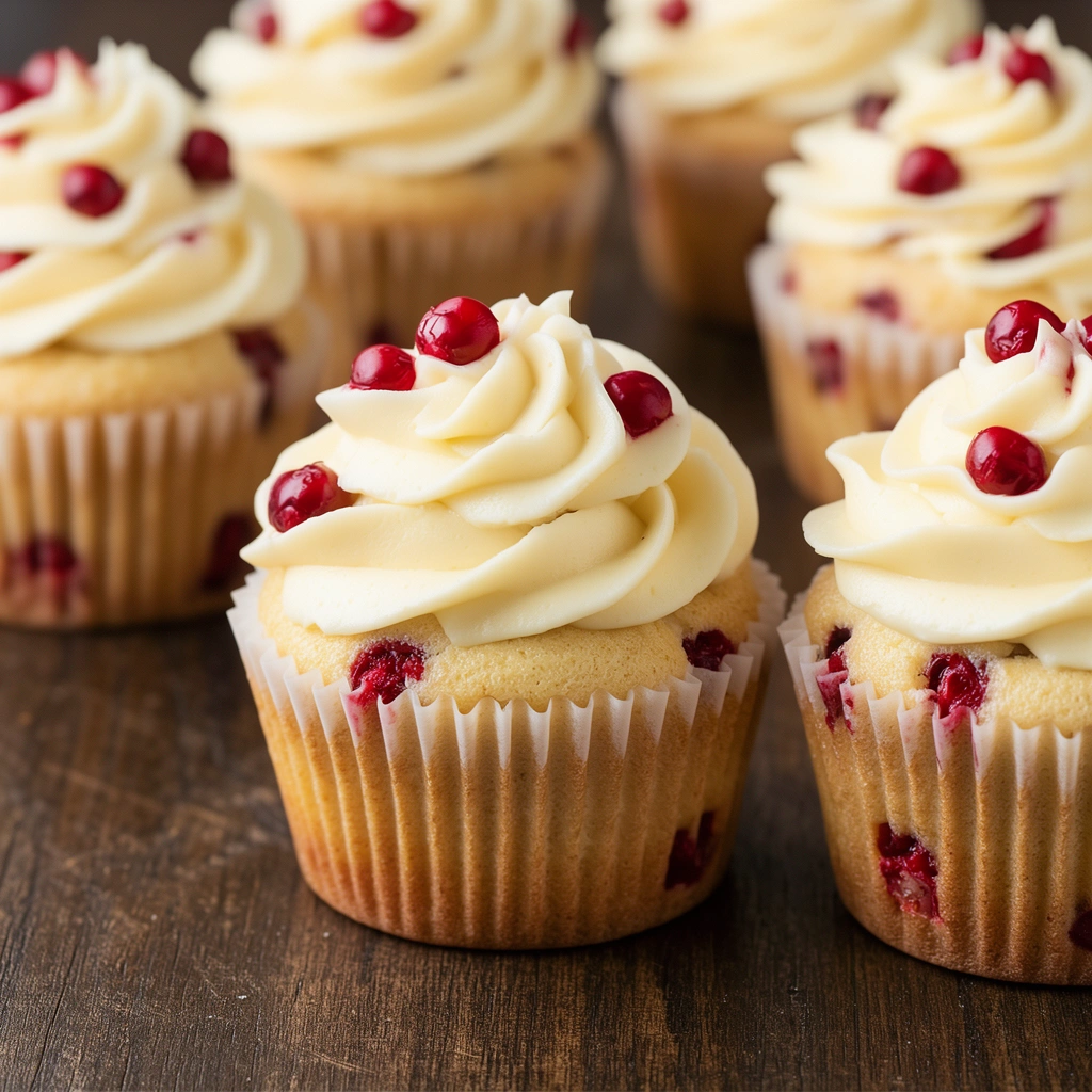 How to Make White Chocolate Cranberry Cupcakes: Step-by-Step