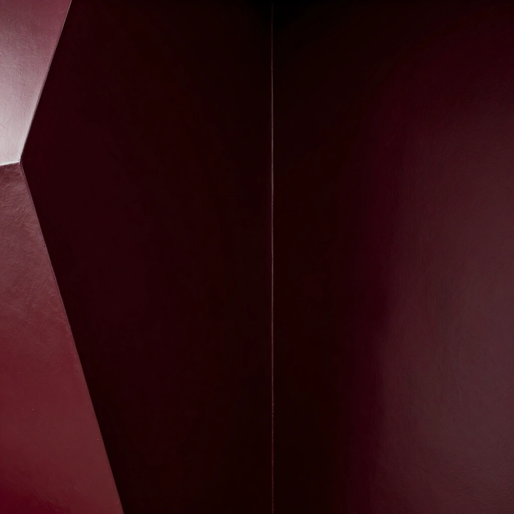 2. Deep Burgundy Accent Wall